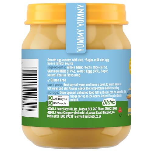Heinz By Nature Egg Custard Baby Food Jar 6x120g - Gluten Free, No Artificial Additives 5