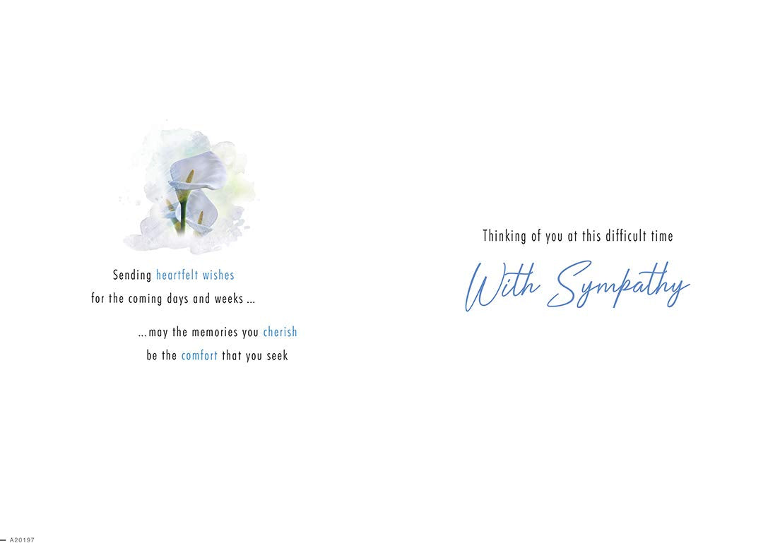 Piccadilly Greetings Sympathy Traditional Occasion Card with Envelope | 9 x 6 Inches 2