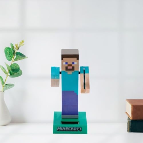Puckator Minecraft Solar Pal Series - Steve Solar-Powered Dancing Figure (FF139) 5