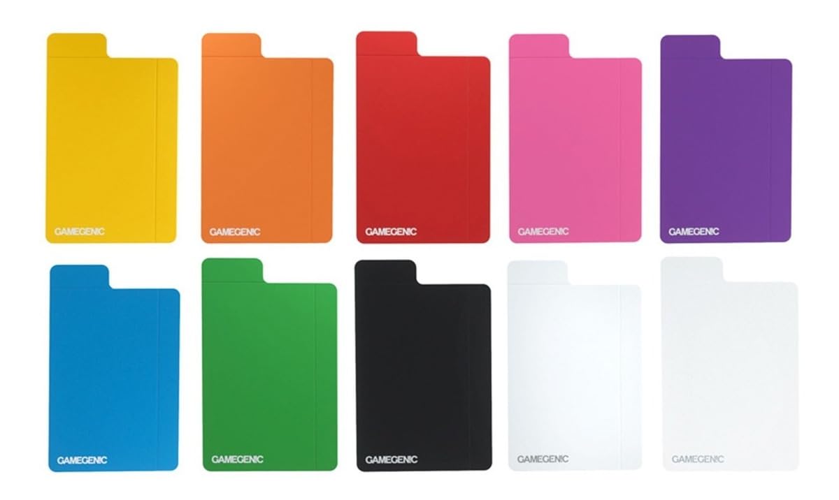 Gamegenic Flex Card Dividers (Pack of 10) – Multicolored TCG Organization for Magic, Pokémon, Yu-Gi-Oh!