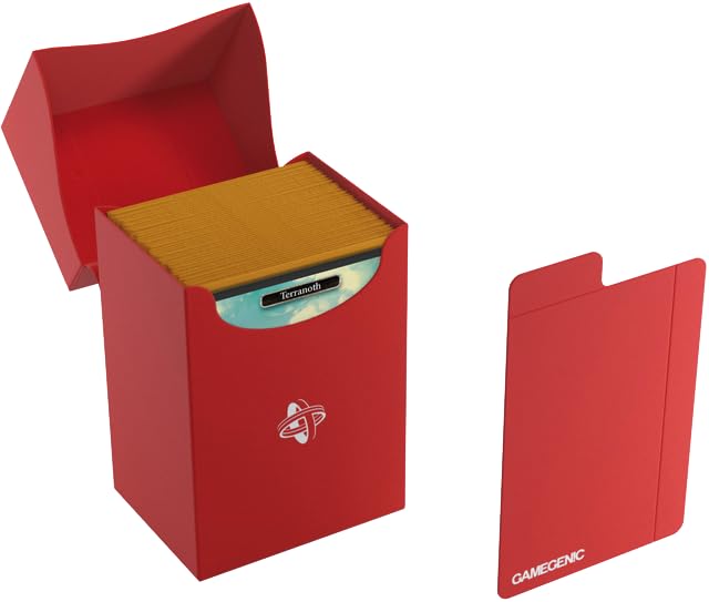Gamegenic 80-Card Deck Holder - Red TCG Box for Double-Sleeved Cards 5