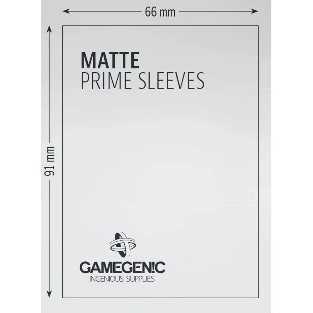 Gamegenic Matte Prime Sleeves - Orange 100-Pack for Trading Card Games