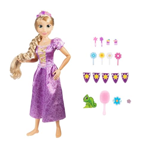 Disney Princess Playdate Rapunzel Doll - 32 Inches Tall | Highly Articulated | Includes Hair Accessories