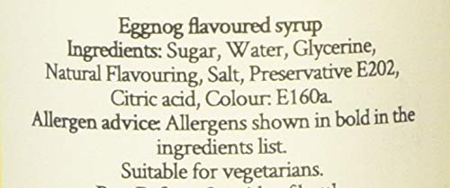 Simply - Eggnog Syrup Vegan & Nut Free, Flavoured Syrup for Coffee, Cocktails & Baking 7