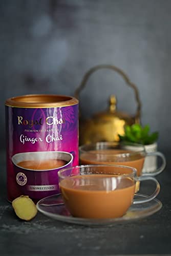 Royal Chai Ginger Unsweetened Chai Tea Mix - 400g Tub
