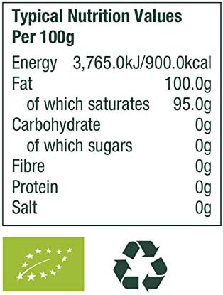 Eat Wholesome - Organic Raw Cold-Pressed Virgin Coconut Oil (500 ml)