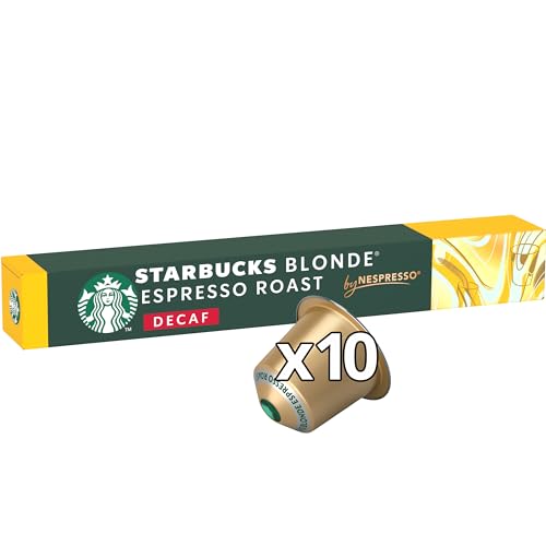 STARBUCKS - Decaf Blonde Espresso Roast by Nespresso, Blonde Roast Coffee Capsules 5