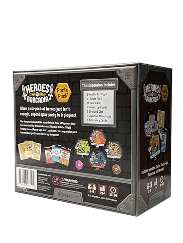 Heroes of Barcadia Party Pack Expansion for Rollacrit Corp Drinking Dungeon Game 5