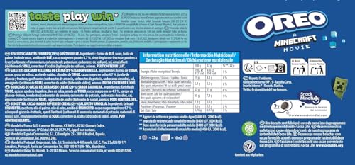 Oreo Original Minecraft Sandwich Biscuits - Chocolate & Vanilla Crème Cookies with Pixel Design 9