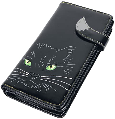 Nemesis Now Lucky Cat Geldbörse, 19 cm, Schwarz, PU, ​​18,5 cm
