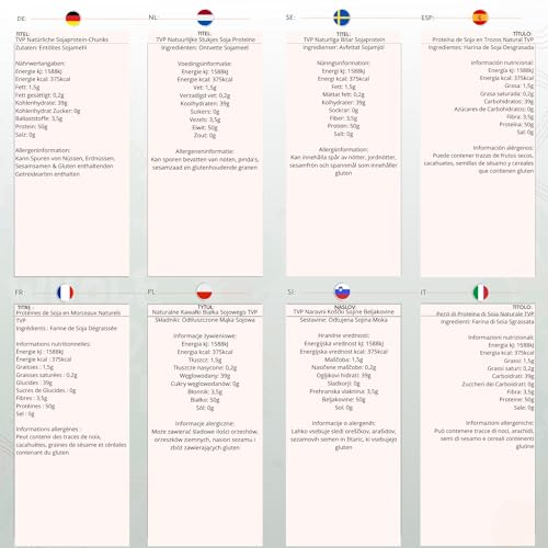 Wholefood Earth TVP Natural Chunks Soya Protein 500g - GMO Free, High Protein, Vegan & Dairy Free 6