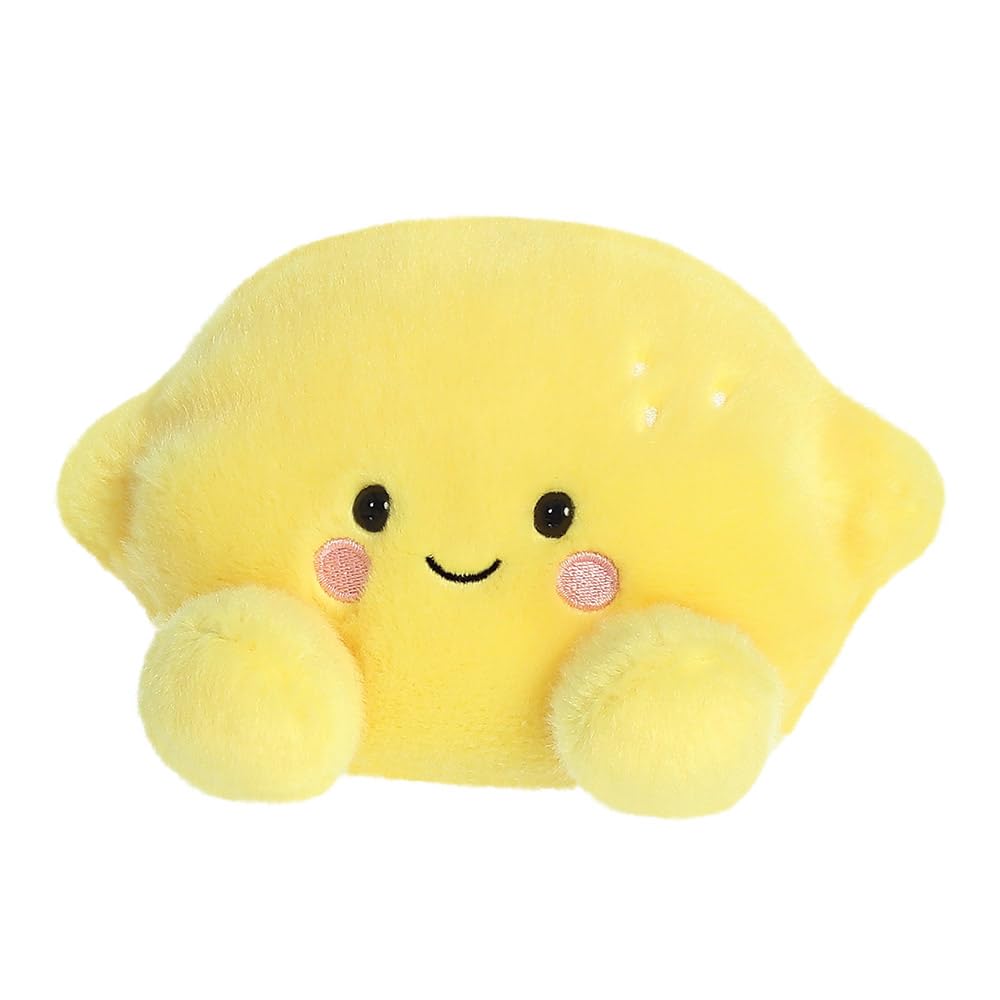 AURORA Palm Pals Yuzu Lemon Soft Toy, 13cm Plush, Yellow 5