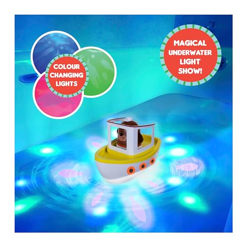 Hey Duggee Lightshow River Boat - Floating Bath Toy with Underwater Lights, Scoop & Pour, 3 Years+ 7