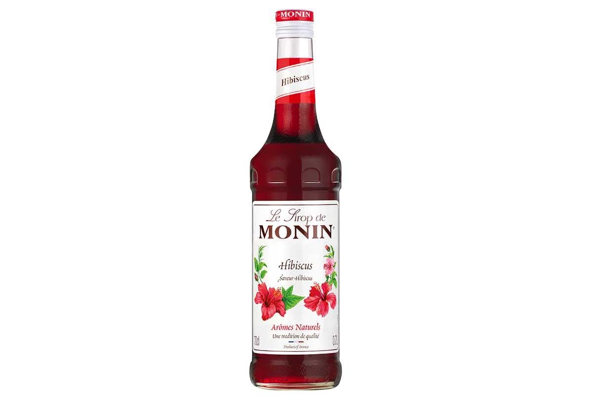 Monin Premium Hibiscus Syrup - Floral Twist for Cocktails & Mocktails | 700ml