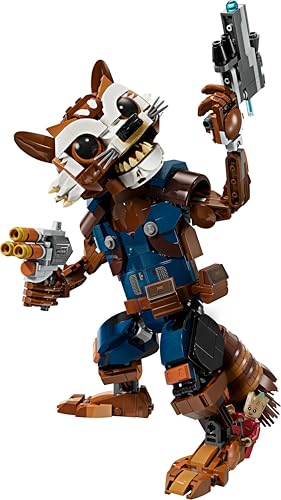 LEGO Marvel Rocket & Baby Groot Buildable Action Figure Toy Set - 10+ 14