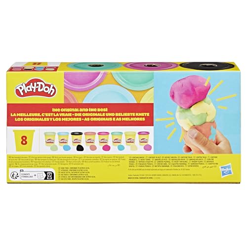 Play-Doh 8 Pack - 85g Vibrant Colors for Kids Ages 2+ 4