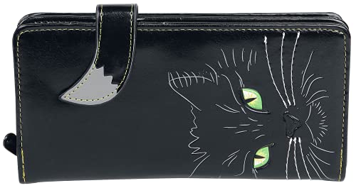 Nemesis Now Lucky Cat Geldbörse, 19 cm, Schwarz, PU, ​​18,5 cm
