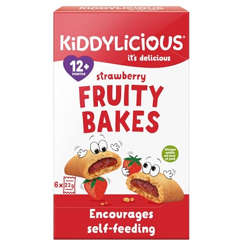 Kiddylicious - Strawberry Fruity Bakes Wholewheat Snack Bars for Toddlers 5