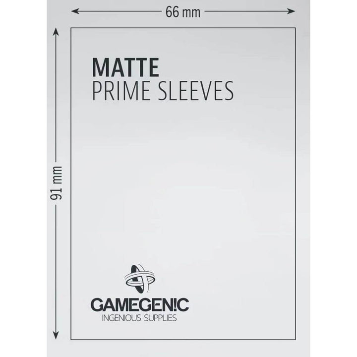 Gamegenic GGS11034ML Matte Prime Sleeves (100-Pack), Lime