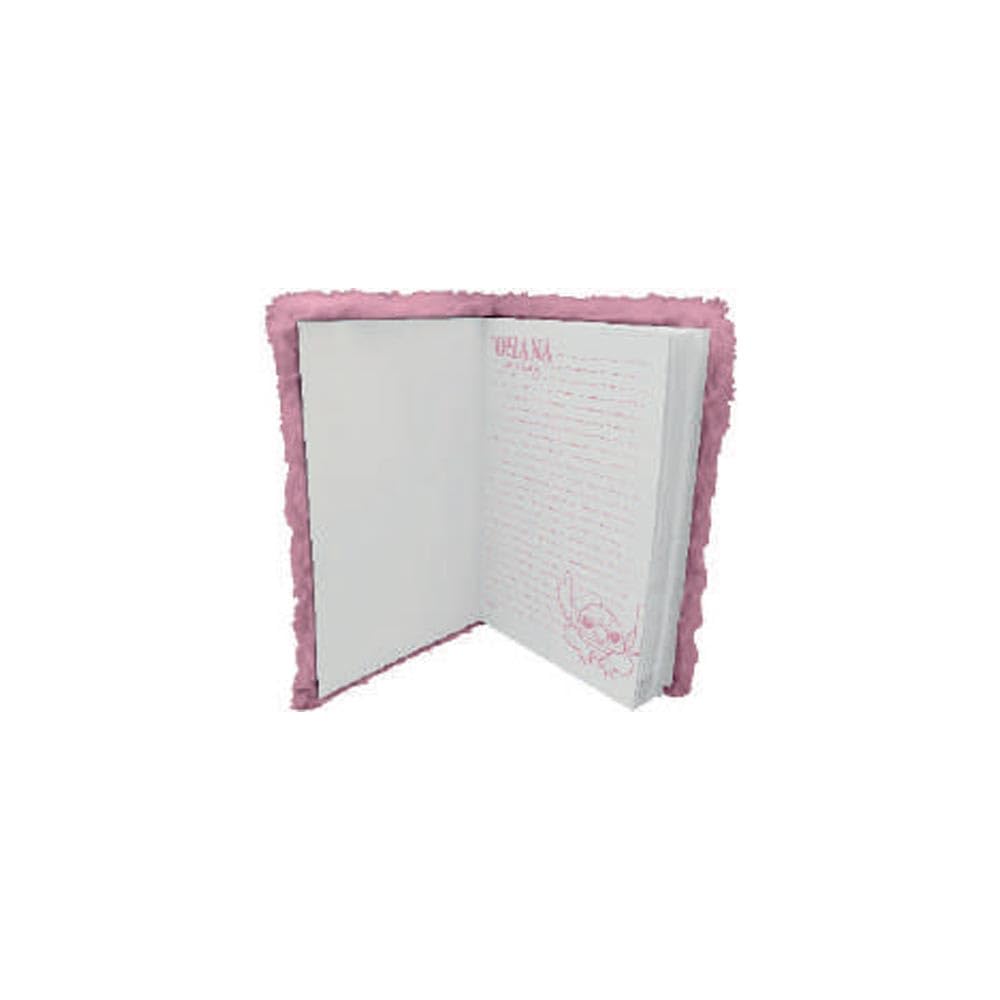 Disney Stitch Lined Notebook with Pink Fluffy Cover - Multi-Coloured 4