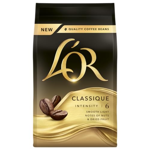 L'OR Classique Coffee Beans 200g Intensity 6 - Balanced & Smooth with Citrus Notes (Pack of 4, 800g Total) 5