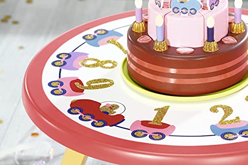 BABY Born Happy Birthday Party Table Playset - Interactive Musical Cake & Doll Accessories (6 Months+) 13