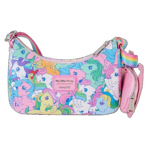 Loungefly My Little Pony All Over Print Crossbody Bag with Detachable Coin Purse