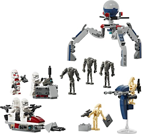 LEGO Star Wars Clone Trooper & Battle Droid Battle Pack - Building Toy Playset for Kids 7+ 11
