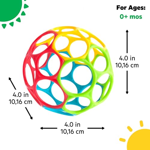 Bright Starts Easy-Grasp Oball Bundle Gift Set - Grasp The Day, Shaker & Classic Ball 10