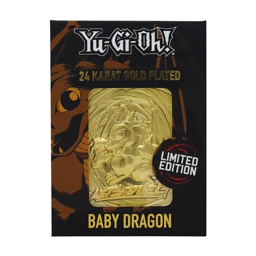 YU-GI-OH! Yu-Gi-Oh! Gold Series - Baby Dragon 24K Gold Plated Metal Collectible Card (YGO29G)