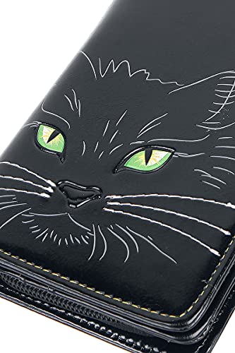 Nemesis Now Lucky Cat Geldbörse, 19 cm, Schwarz, PU, ​​18,5 cm