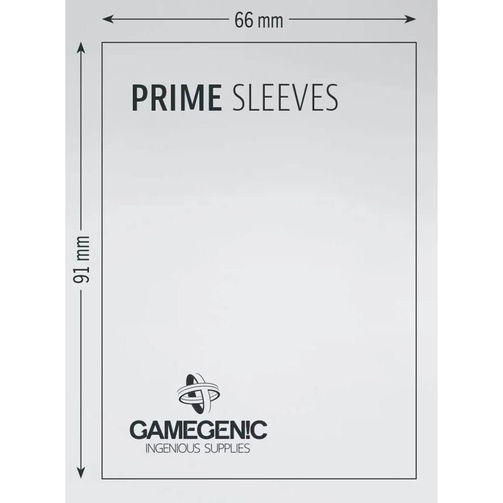 Gamegenic Prime Sleeves - 100-Pack Matte Grey Trading Card Protection