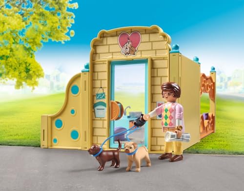 PLAYMOBIL My Life Puppy House Playset - Animal Figures Set for Kids Ages 4+ 5