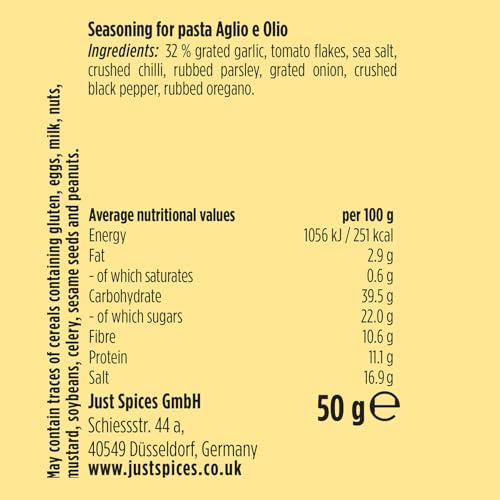 Just Spices - Aglio e Olio Seasoning 50g 7
