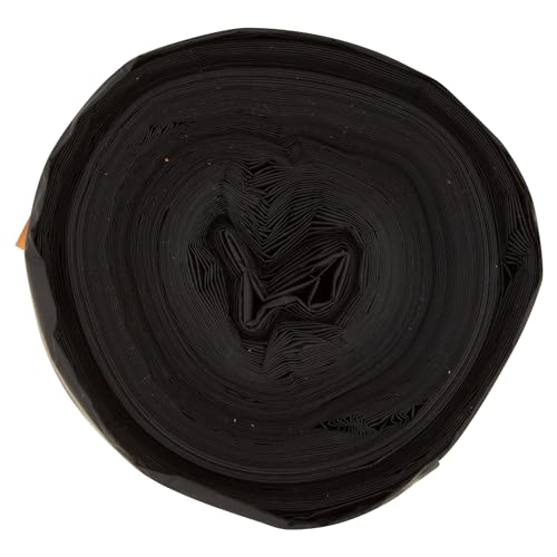 Polylina 20 Pack 110L Tie Top Heavy Duty Bin Bags, Black, Made in UK from Recycled Plastic