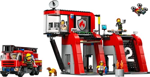 LEGO City Fire Station Playset with Fire Engine & Minifigures - 6+ Years 13