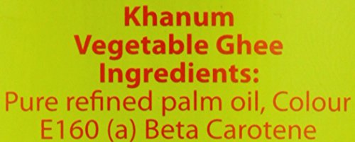 Khanum Vegetable Ghee 1 Kg - Pure Refined Palm Oil, Vegetarian, UK Origin 7