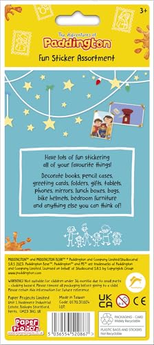 Paper Projects The Adventures of Paddington - Paddington Bear Assorted Sticker Pack 9