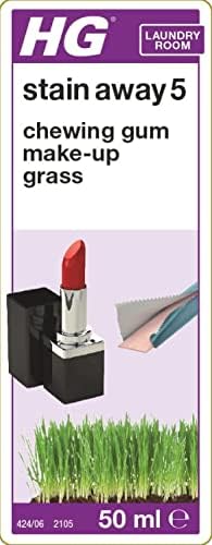 HG Stain Away No. 5 - Chewing Gum, Make-Up & Grass Stain Remover for Fabrics
