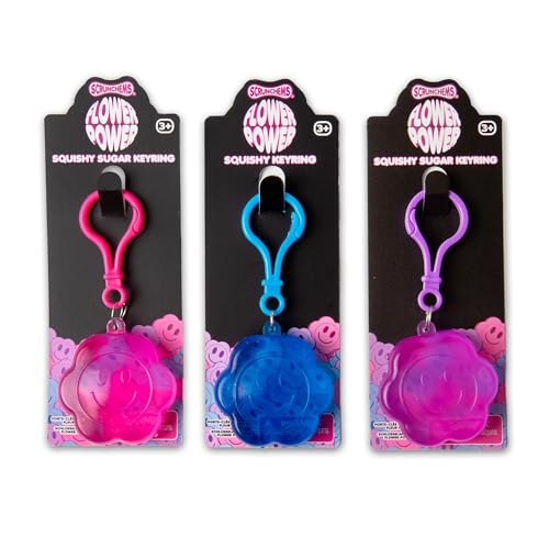 Tobar SCRUNCHEMS FLOWER POWER SUGAR KEYCHAIN Stress Toy
