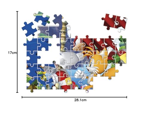 Clementoni Sonic Supercolor 10-in-1 Jigsaw Puzzle Set - 330 Pieces for Ages 4+ 13