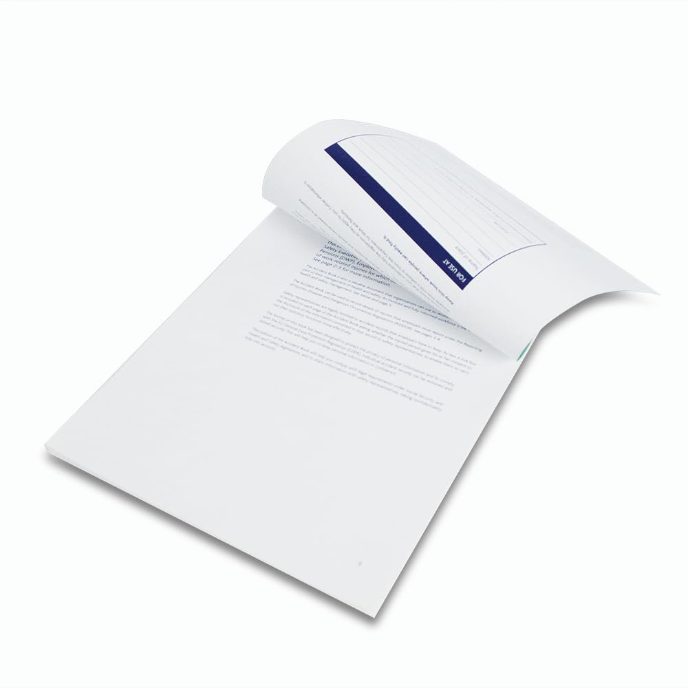 Reliance Medical Lewis-Plast A4 Accident Book - Mandatory Workplace Record Keeping | Data Protection Compliant 3