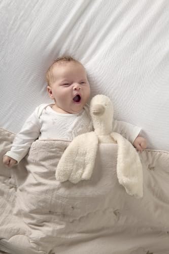 Mamas & Papas Duckling Beanie Toy - Soft Borg Fabric & Bean-Filled Wings, Birth+ 3