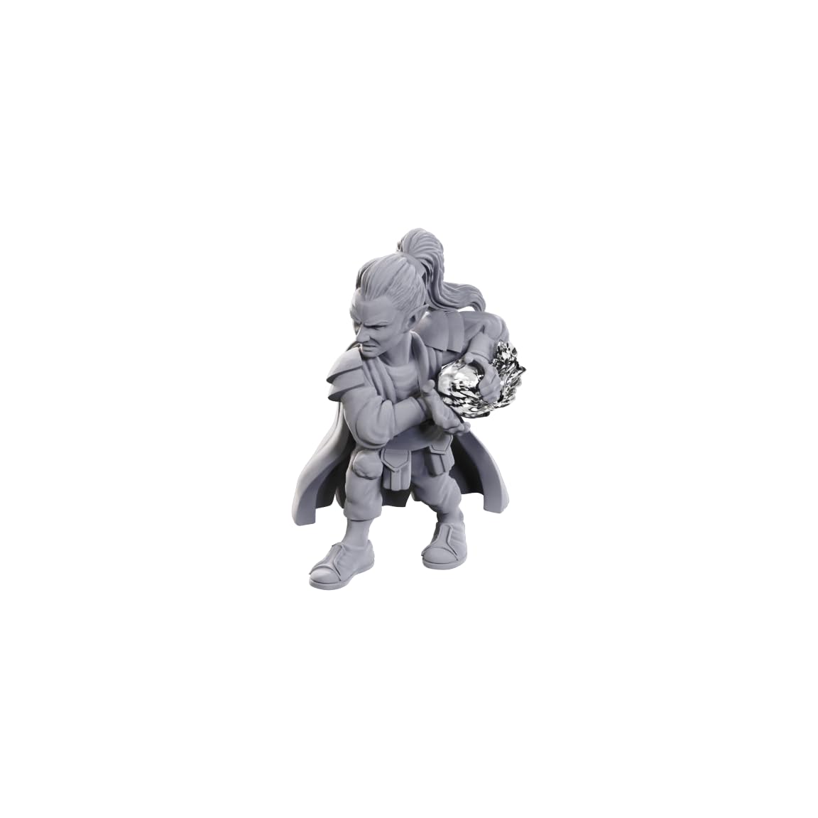 WizKids D&D Nolzur's Marvelous Miniatures - Pirate Deck Wizard | Unpainted Plastic Figure | Unisex Adult