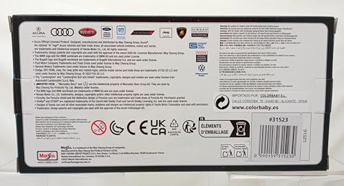 Maisto 1:24 Porsche 911 GT2 RS Diecast Model Car - Yellow and Black 25