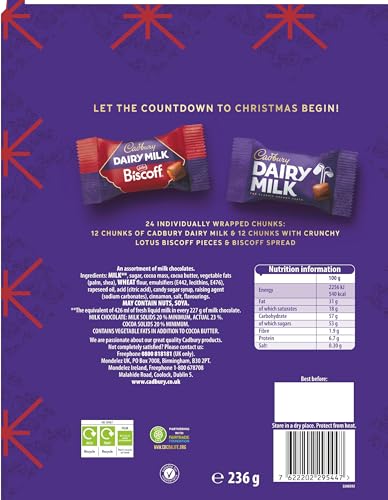Cadbury - Biscoff Festive Advent Calendar Chocolate Gift 4
