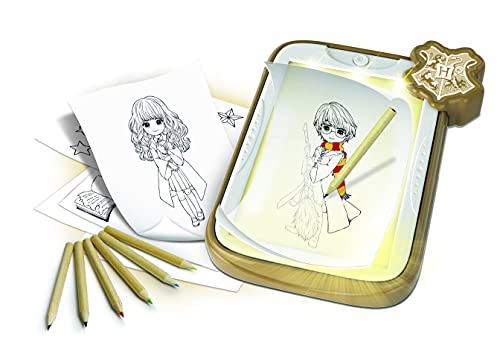 Clementoni Luminous Harry Potter Drawing Board - Trace & Create Magic Scenes for Kids 7+ 12