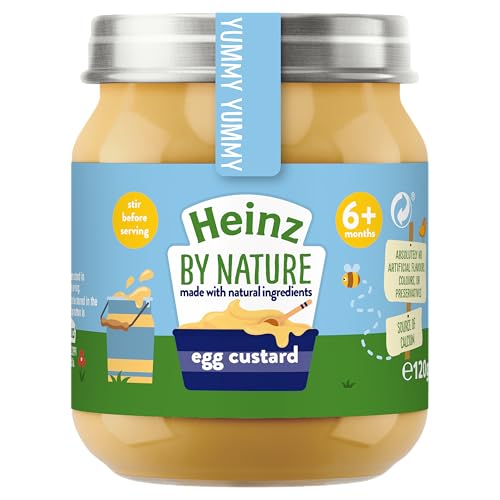 Heinz By Nature Egg Custard Baby Food Jar 6x120g - Gluten Free, No Artificial Additives 3