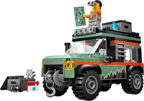 LEGO City Off-Road 4x4 Mountain Truck Toy Set - Building Vehicle Playset for Kids 6+