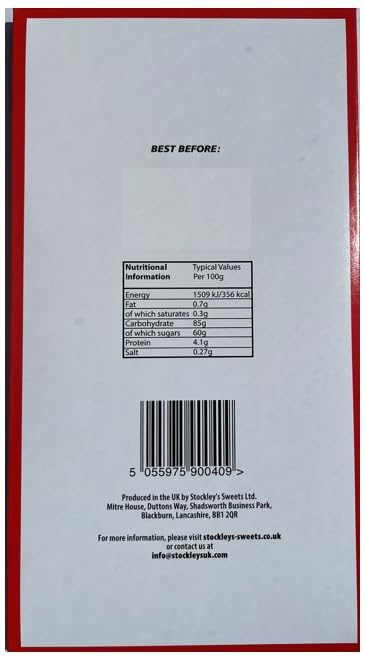 Stockley's Giant Liquorice Flyers - 40 Assorted Flavours | Chewy Liquorice with Fruit Crystal Centre | Vegan Sweets 4